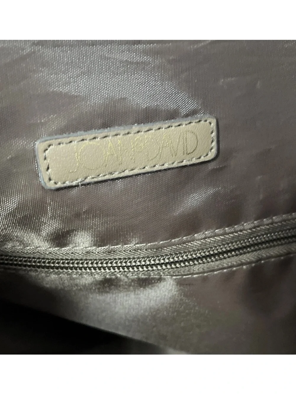 Joan & David Quilted Brown Duffel with Triple Front Pockets loads of space